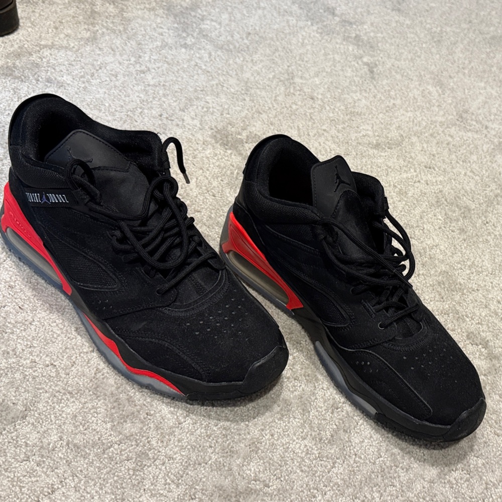 Nike Air Max Jordan Black and Infrared Men's Sneakers